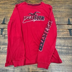 Hollister Red Crew Neck Tee